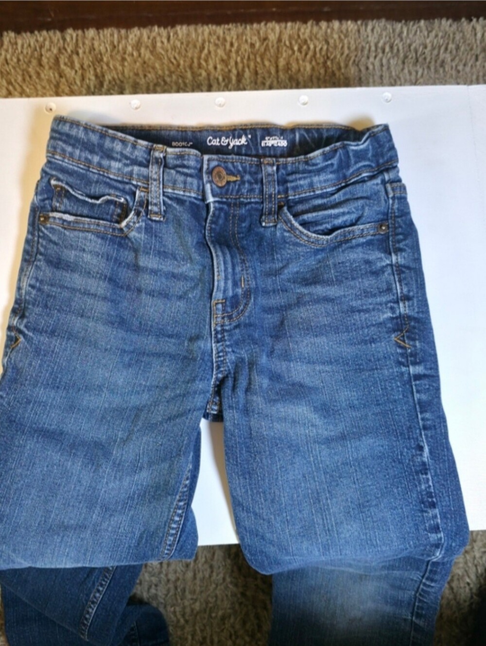 Cat & Jack Dark Blue Kids' Straight-Leg Jeans